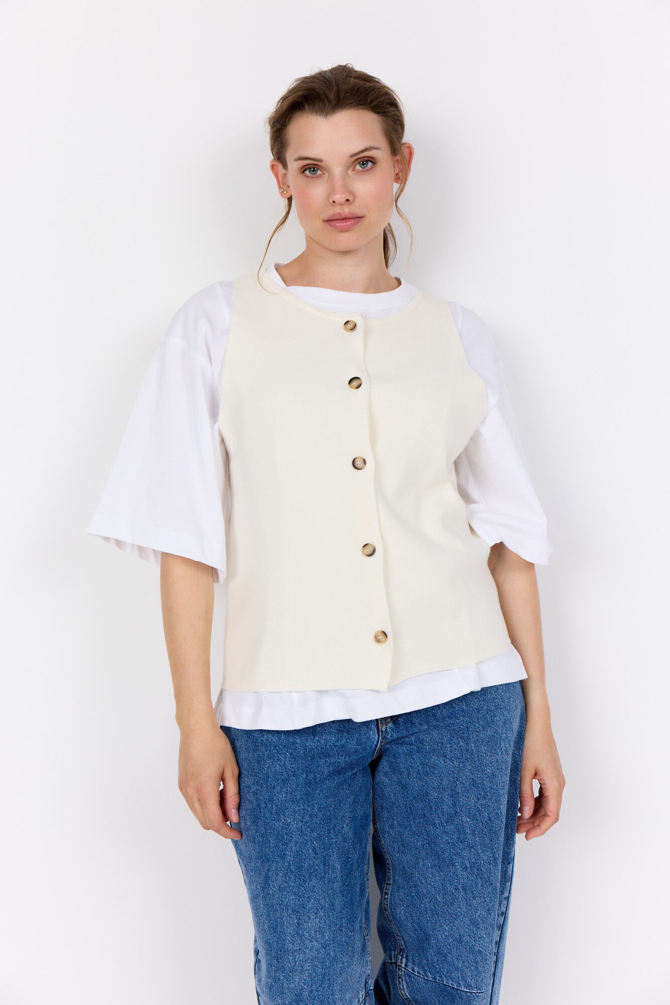 WA-SIKKA 5 Vest Off white