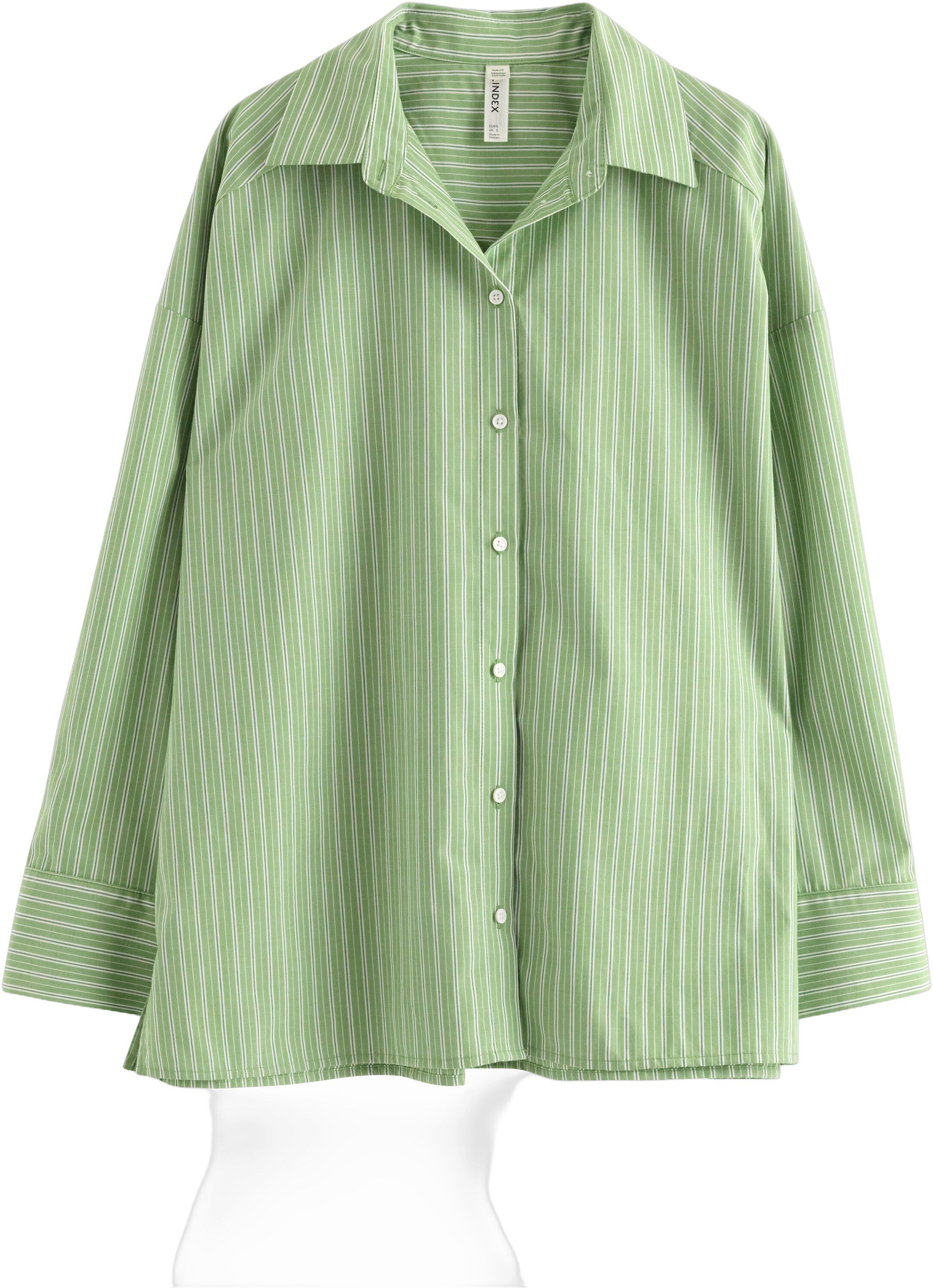 Oversized pyjamasskjorta i bomullsp