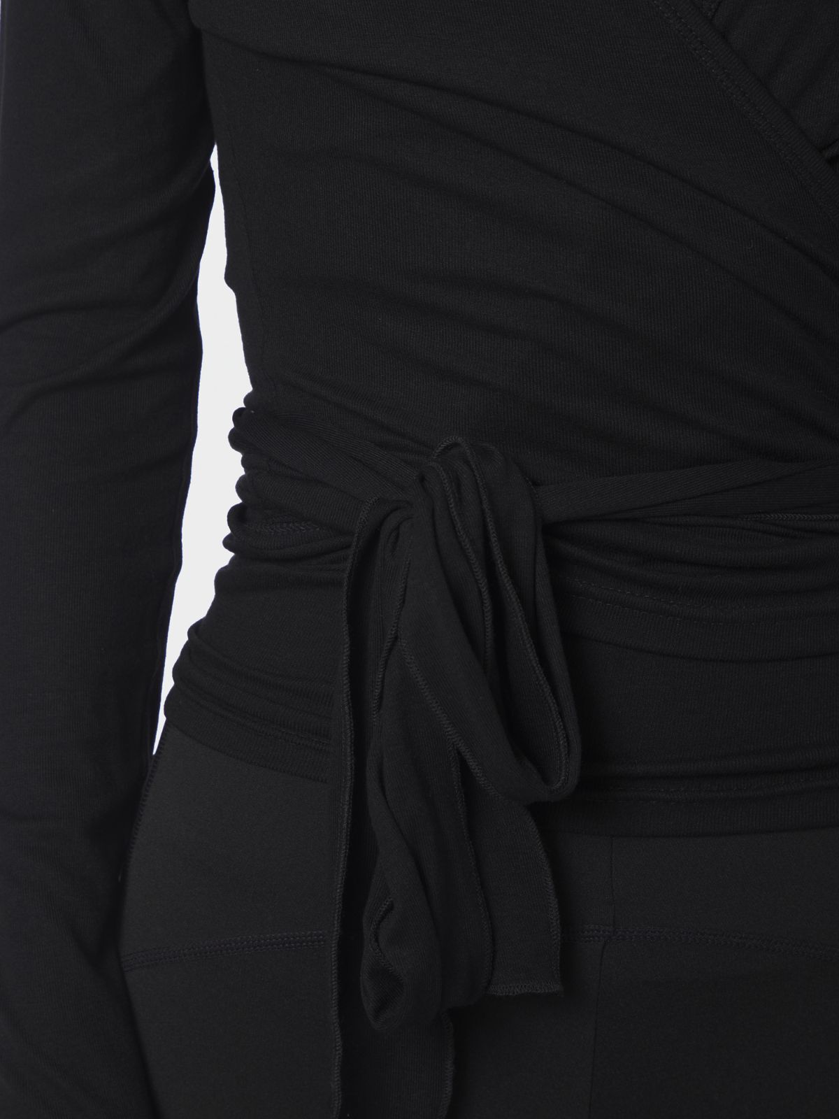 Nia Jersey Wrap Blouse