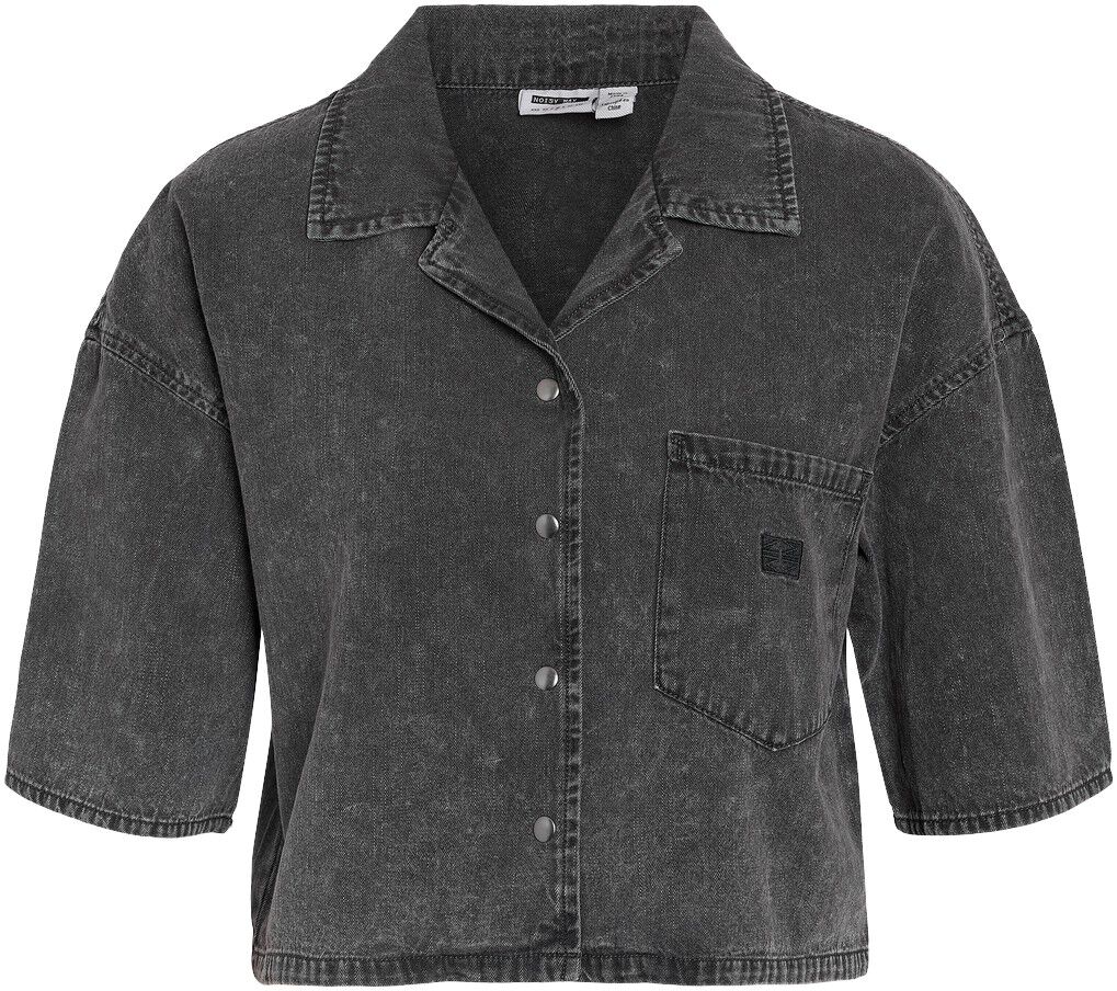 Nmoregon 2/4 Crop Denim Shirt Bs038Bl
