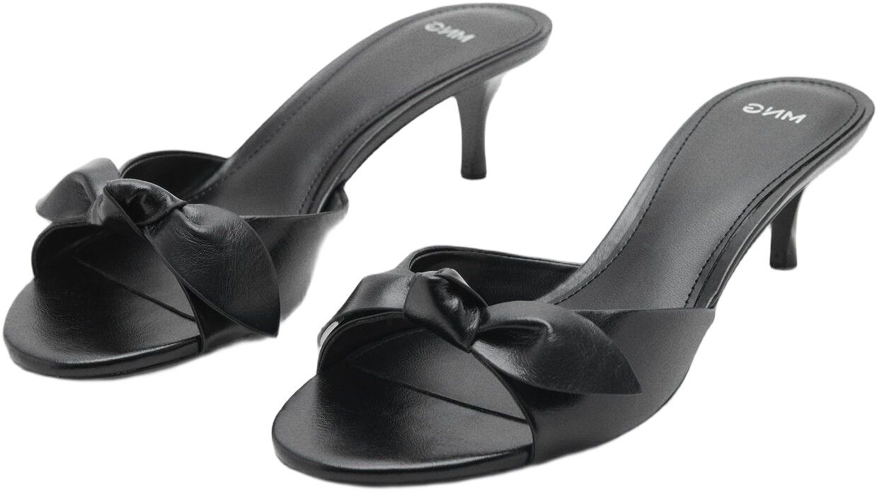 Bow heel sandals