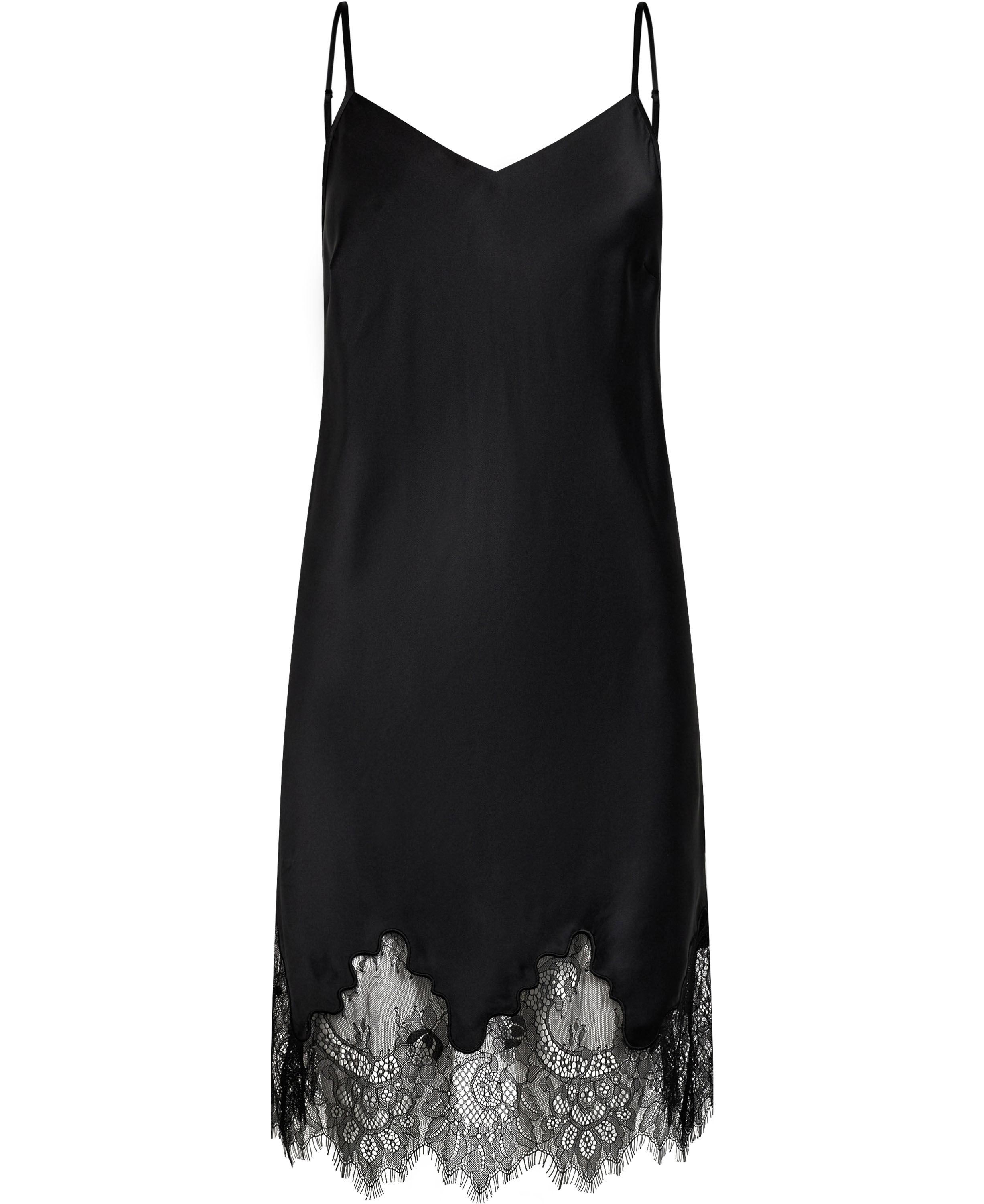 Moon 7 G - Slip Dress w. Lace, 100% Silk