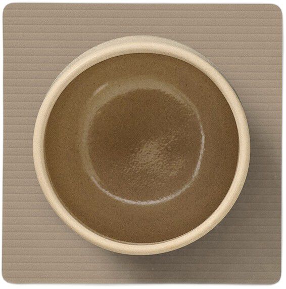 Glass Mat Square Corduroy Clay Brown