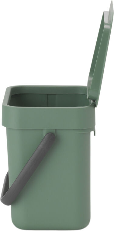 Affaldsspand m/l&aring;g sort. kon. 3 ltr