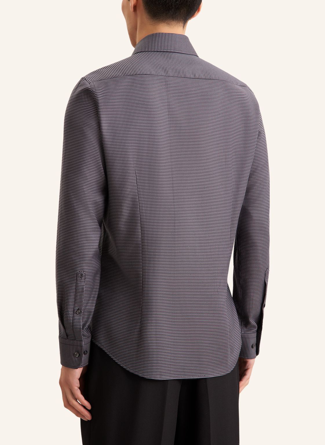 Business shirt Slim 1/1 Kent-Collar Pepita