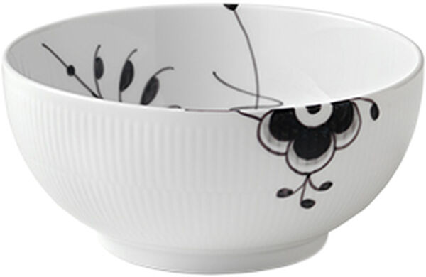 Black Fluted Mega skål 1,8 L / 21 cm