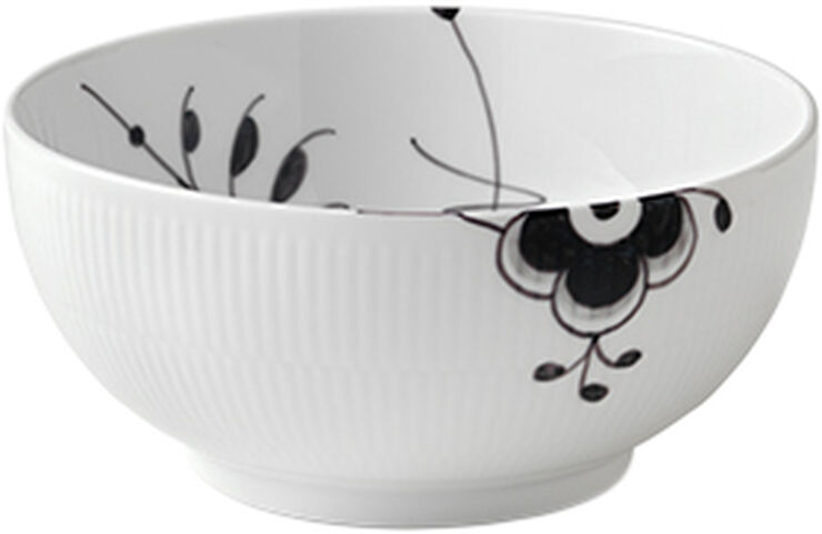 Black Fluted Mega skål 1,8 L / 21 cm