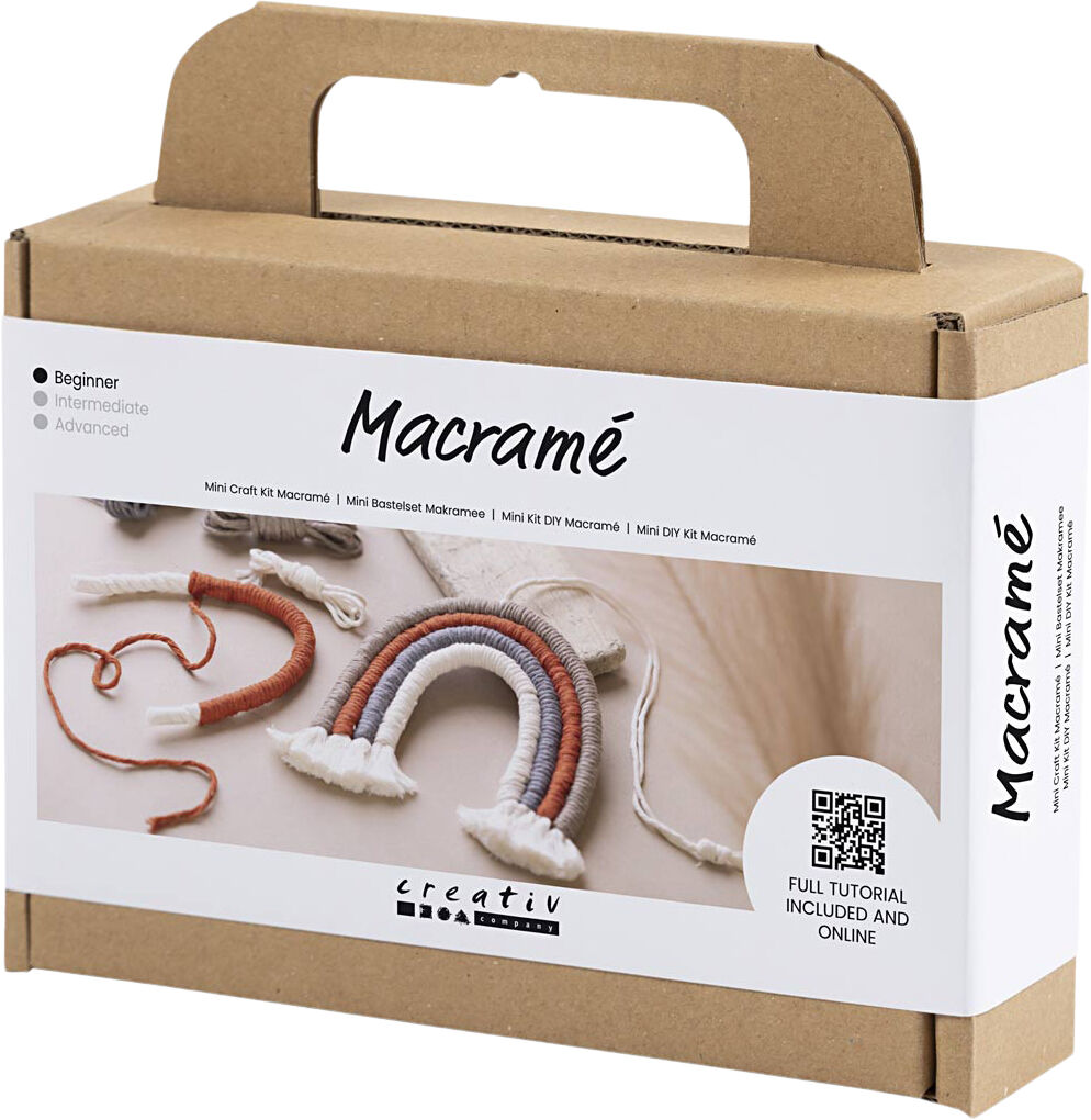 Mini DIY Kit Macram&eacute;, Regnbue