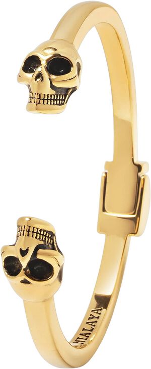 Men's Golden Skull Bangle