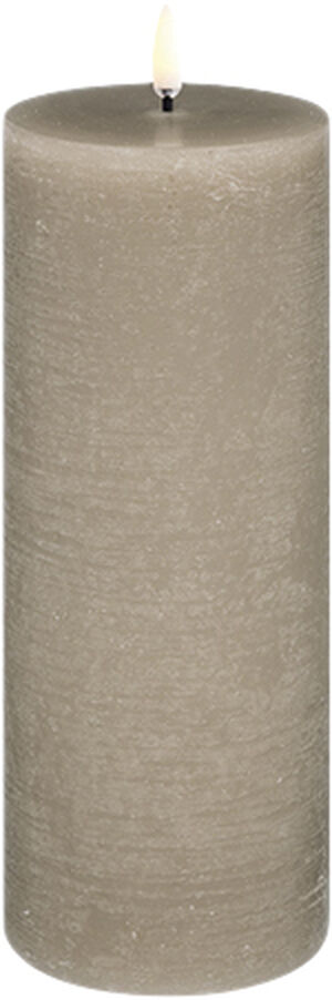 LED pillar candle, Sandstone, Rustic, 7,8x20,3 cm