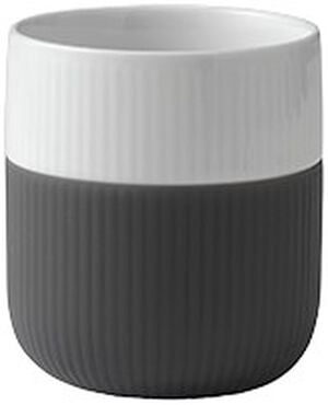 Fluted Contrast mugg Antracitgrå 33 cl
