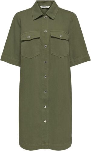 ONLBELLE-SILLA S/S BUTTON DRESS PNT