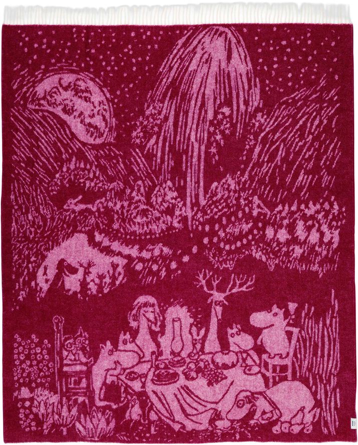 Moomin Arabia 130x170cm uldtæppe Festlige Øjeblikke