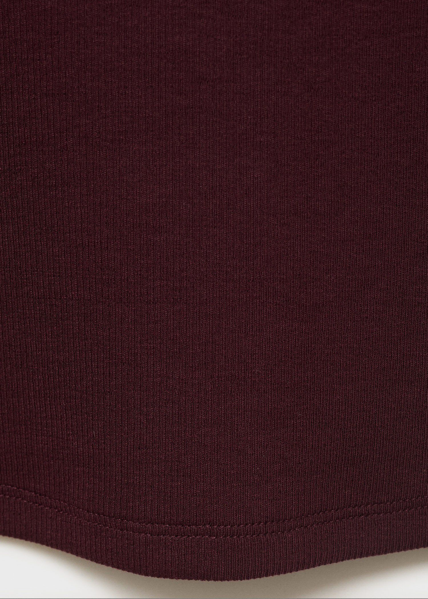 Ribbed cotton-blend top