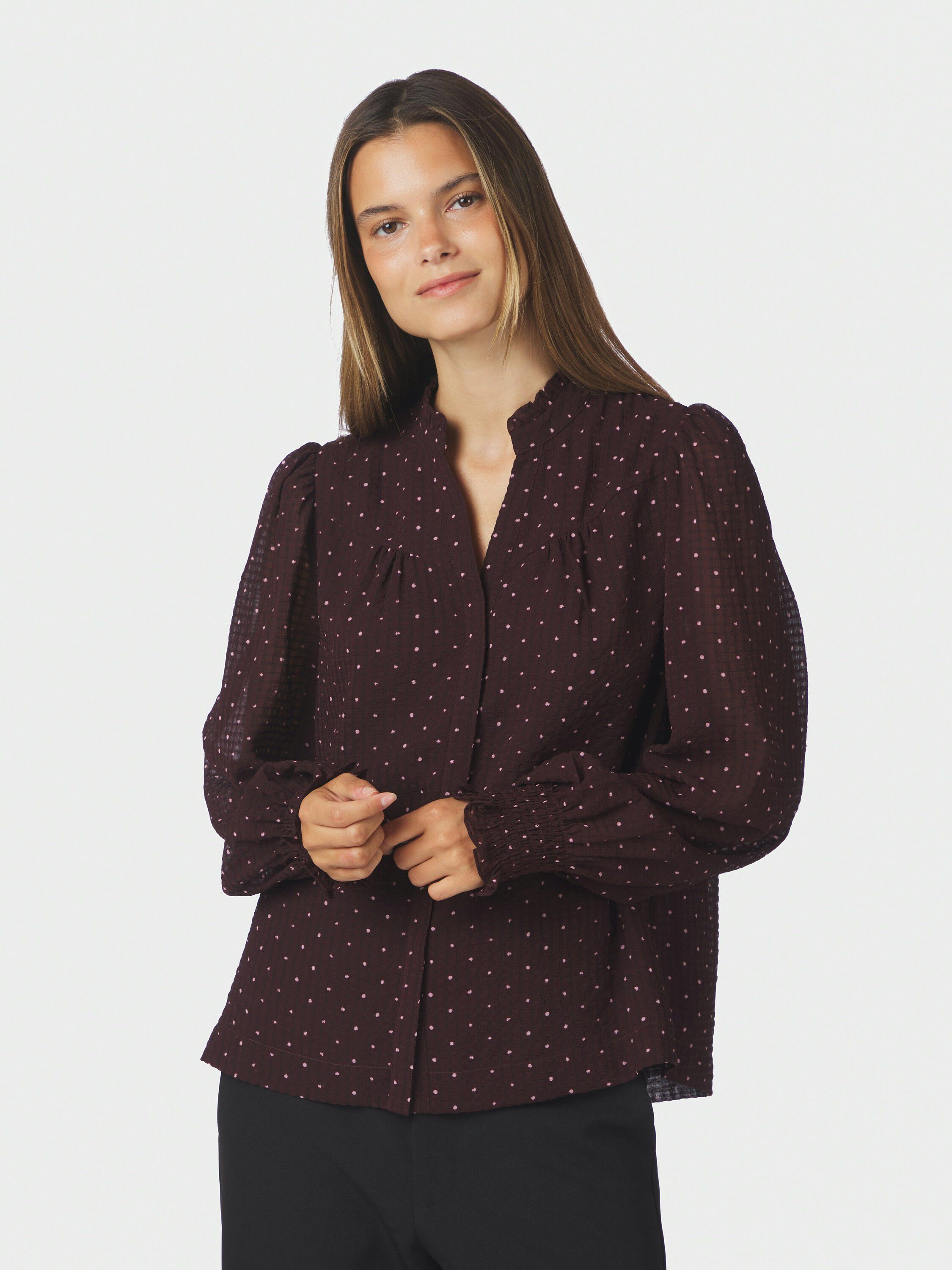 Astrida Dotted Blouse