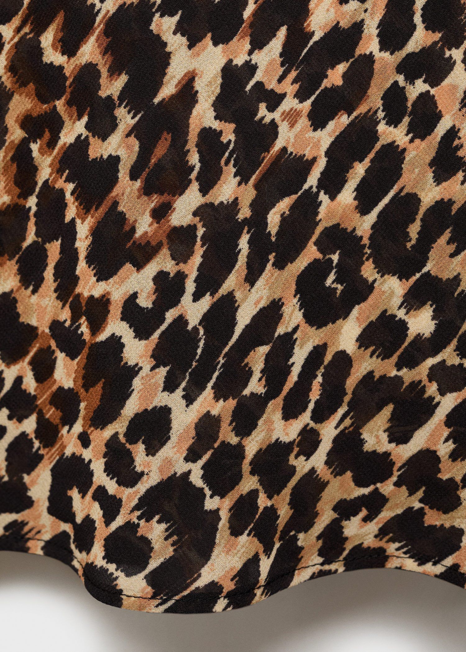 Animal-print midi-dress