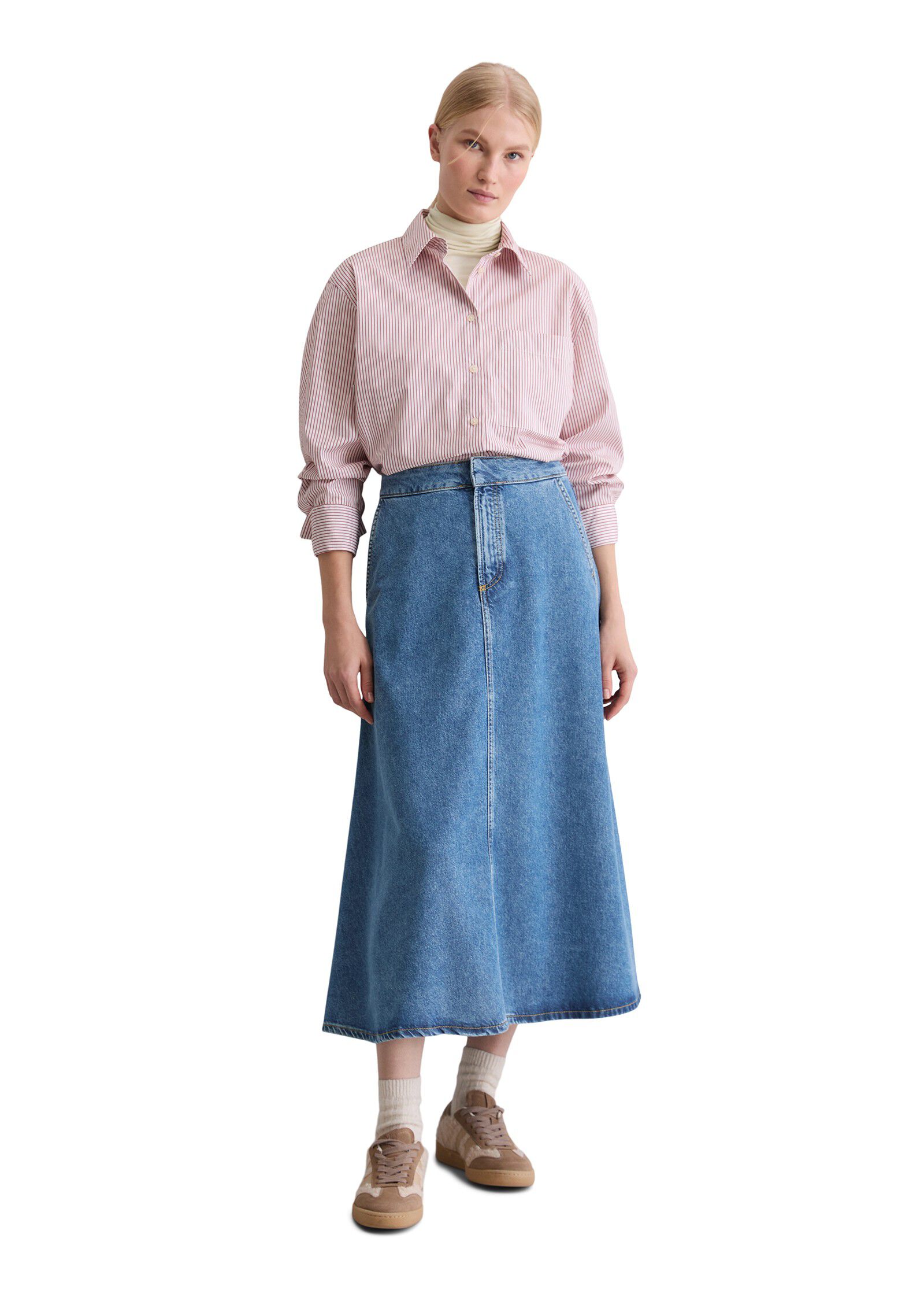 Blouse, oversized fit, long kimono