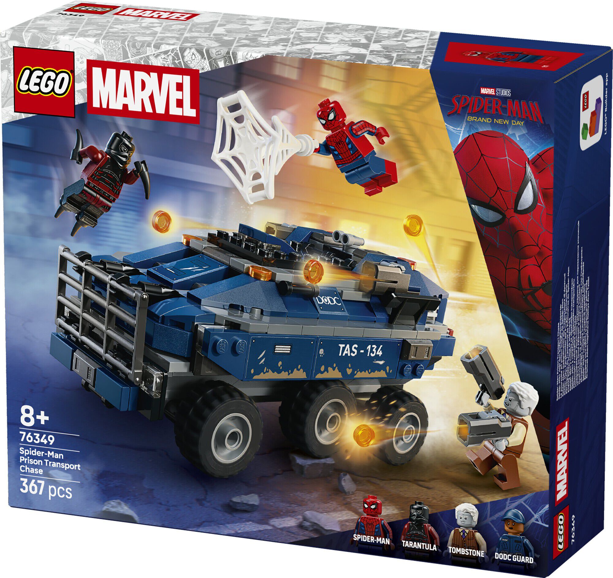 Spider-Mans f&aelig;ngselstransport-jagt 76349