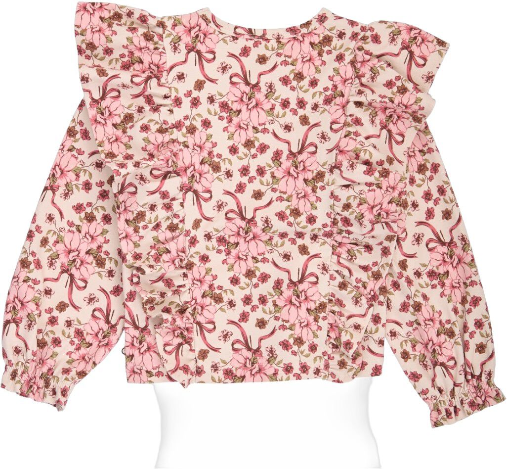 Bouquet Ruffle L/S T
