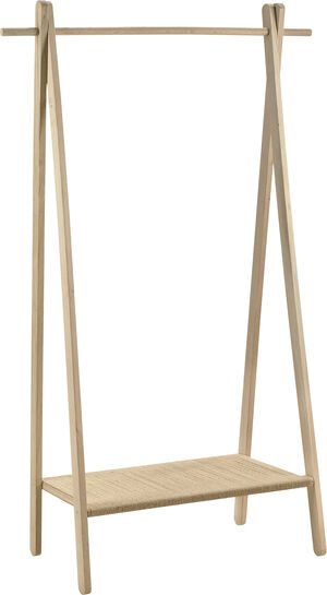 Klädställning 92x39x153 cm White washed Ek