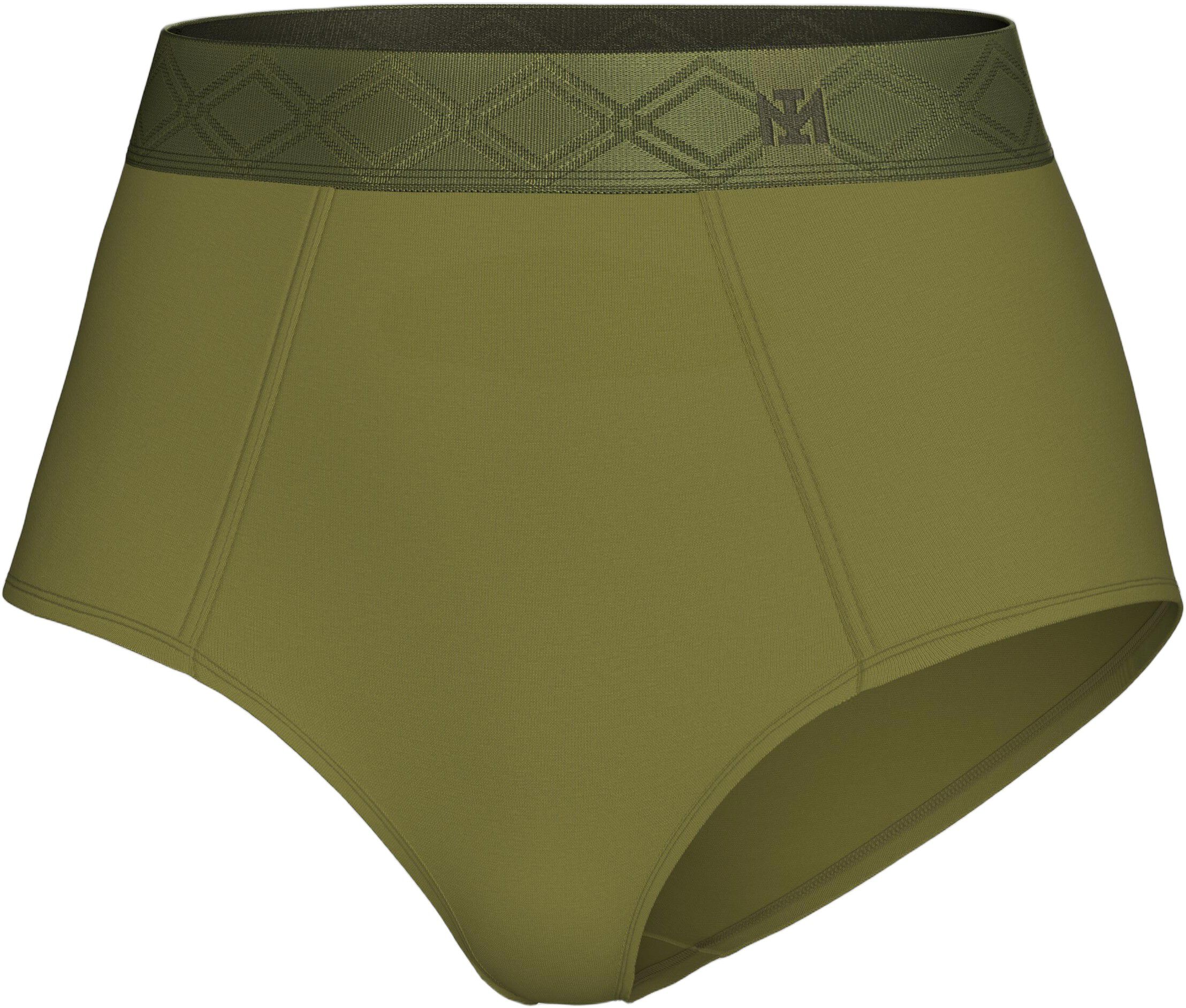 High waist panties with elastic waistband