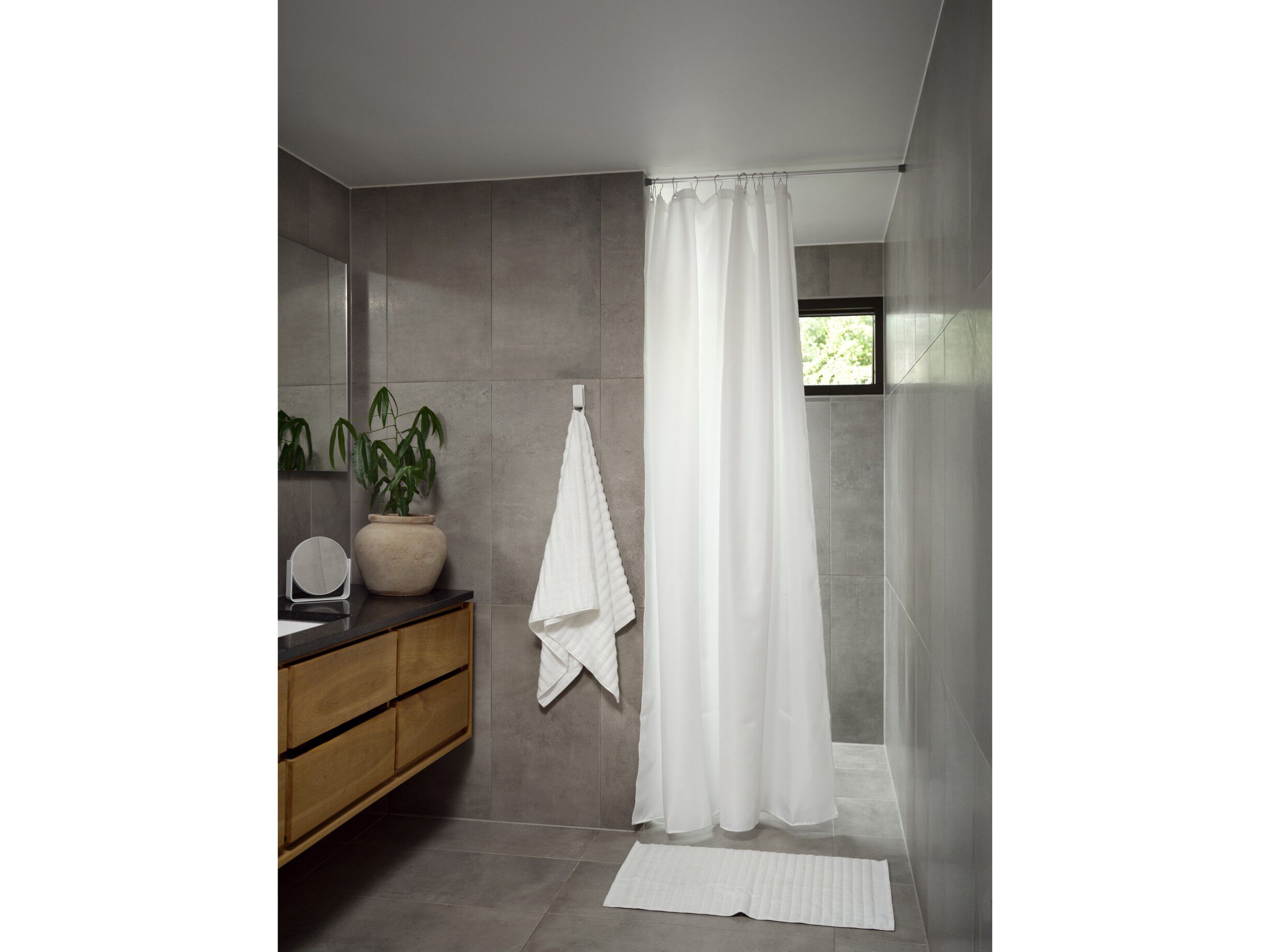 Duschdraperi Lux 180x220 White