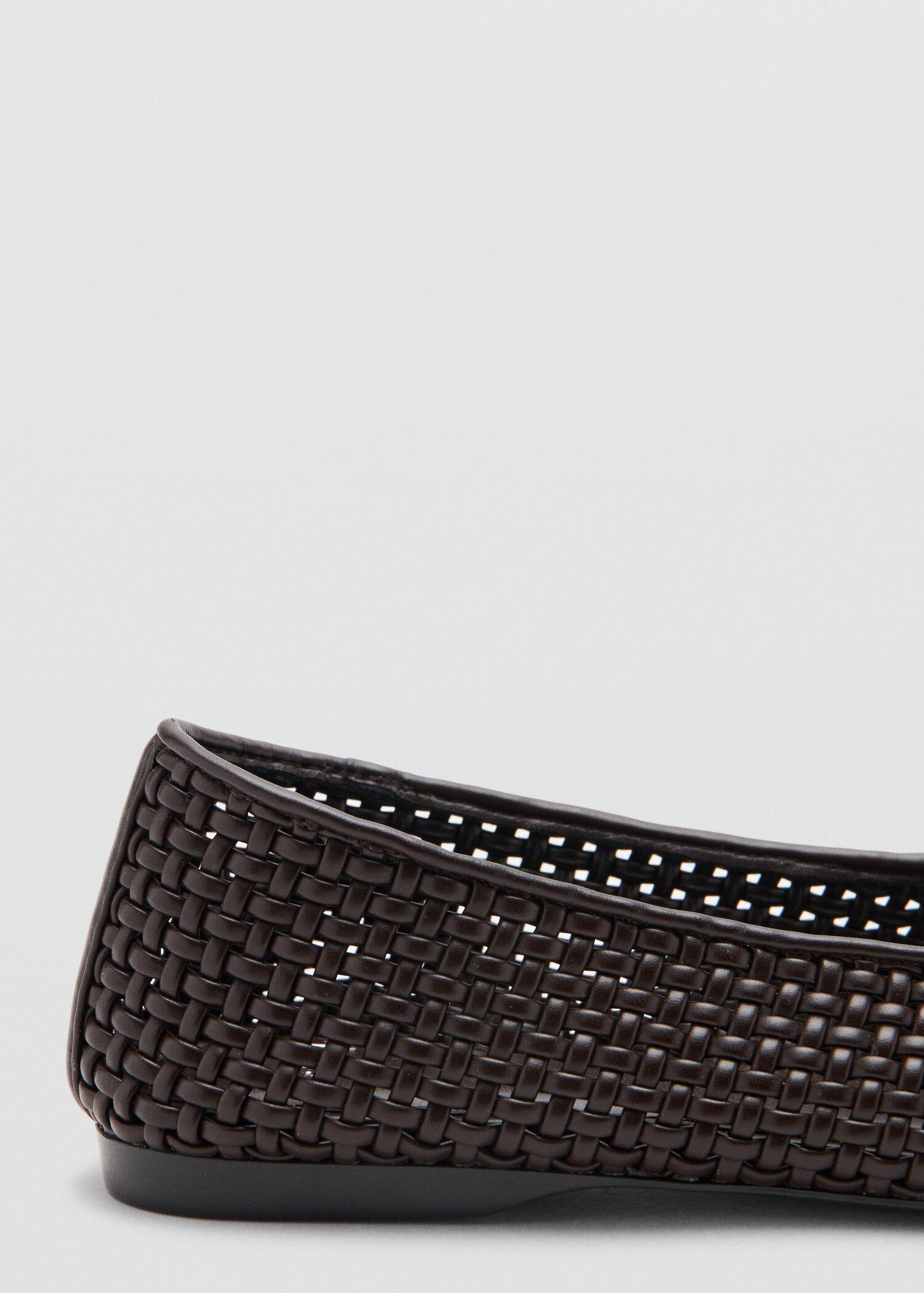 Braided ballerina flat