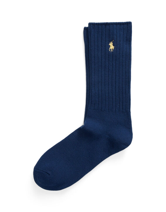 Cotton-Blend Crew Socks