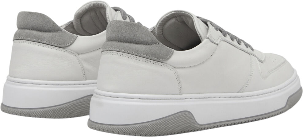 Ace - White / Light Grey Leather