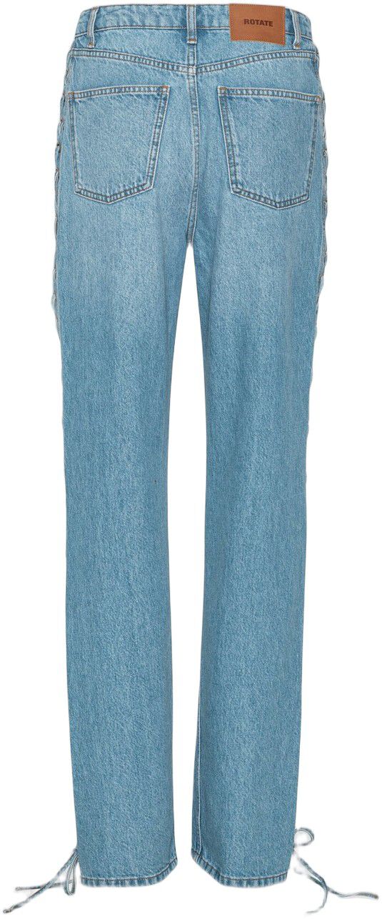 Twisted lacing jeans