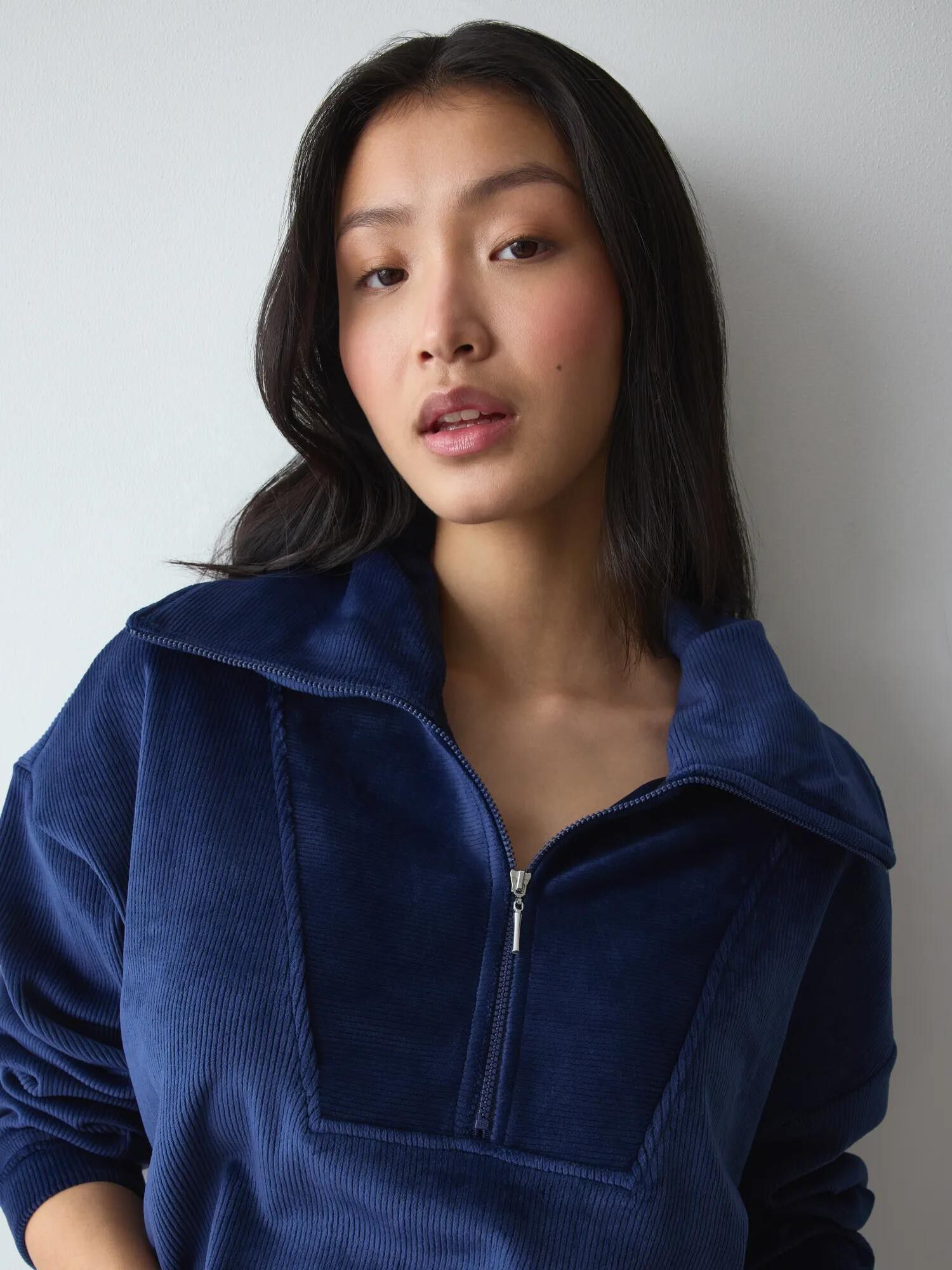 Velour Rib Sweater