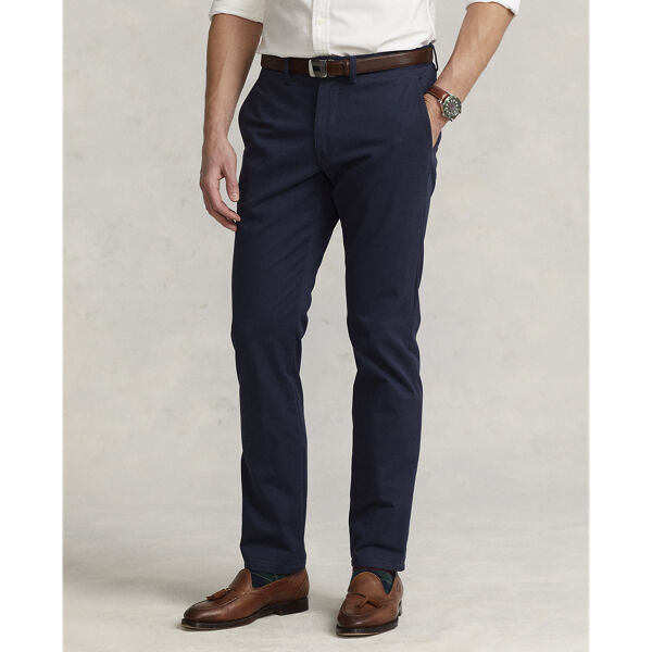 Stretch Straight Fit Washed Chino Pant
