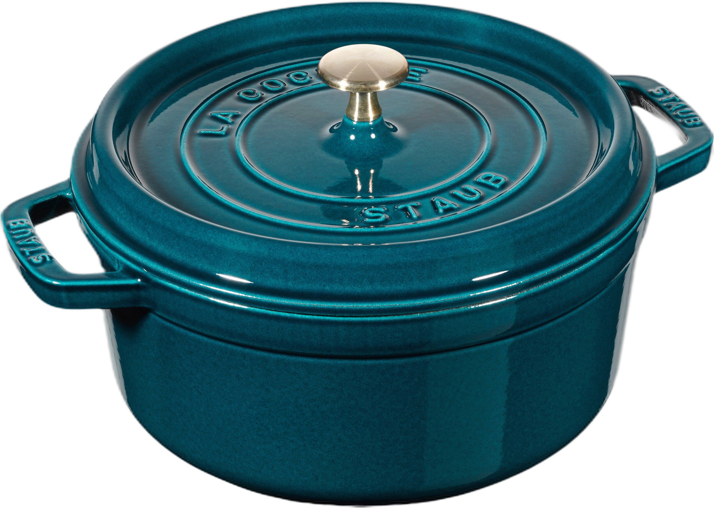 La Cocotte Gryta 20 cm / 2,2 l, Rund, La-Mer, Gjutj&auml;rn