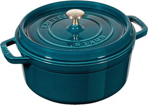 La Cocotte Gryta 20 cm / 2,2 l, Rund, La-Mer, Gjutj&auml;rn
