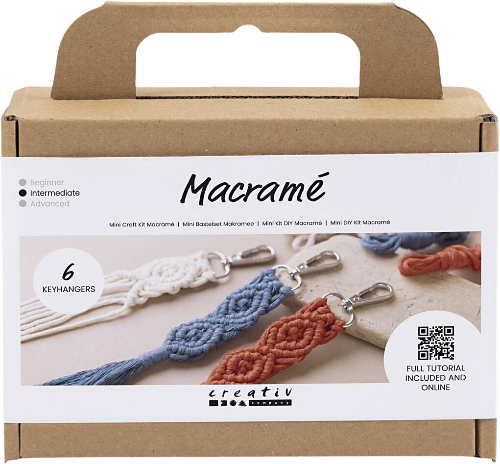 Mini DIY Kit Macram&eacute;, N&oslash;glering