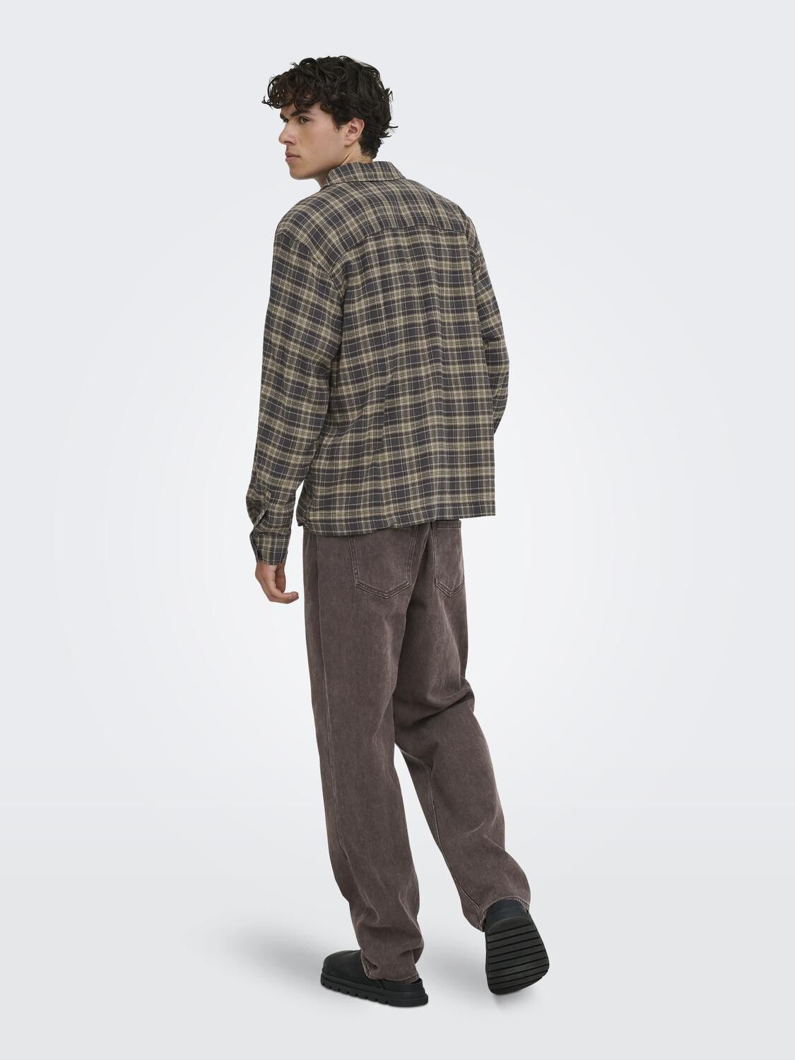 Onshale Flannel Check Shirt Rlx Fit