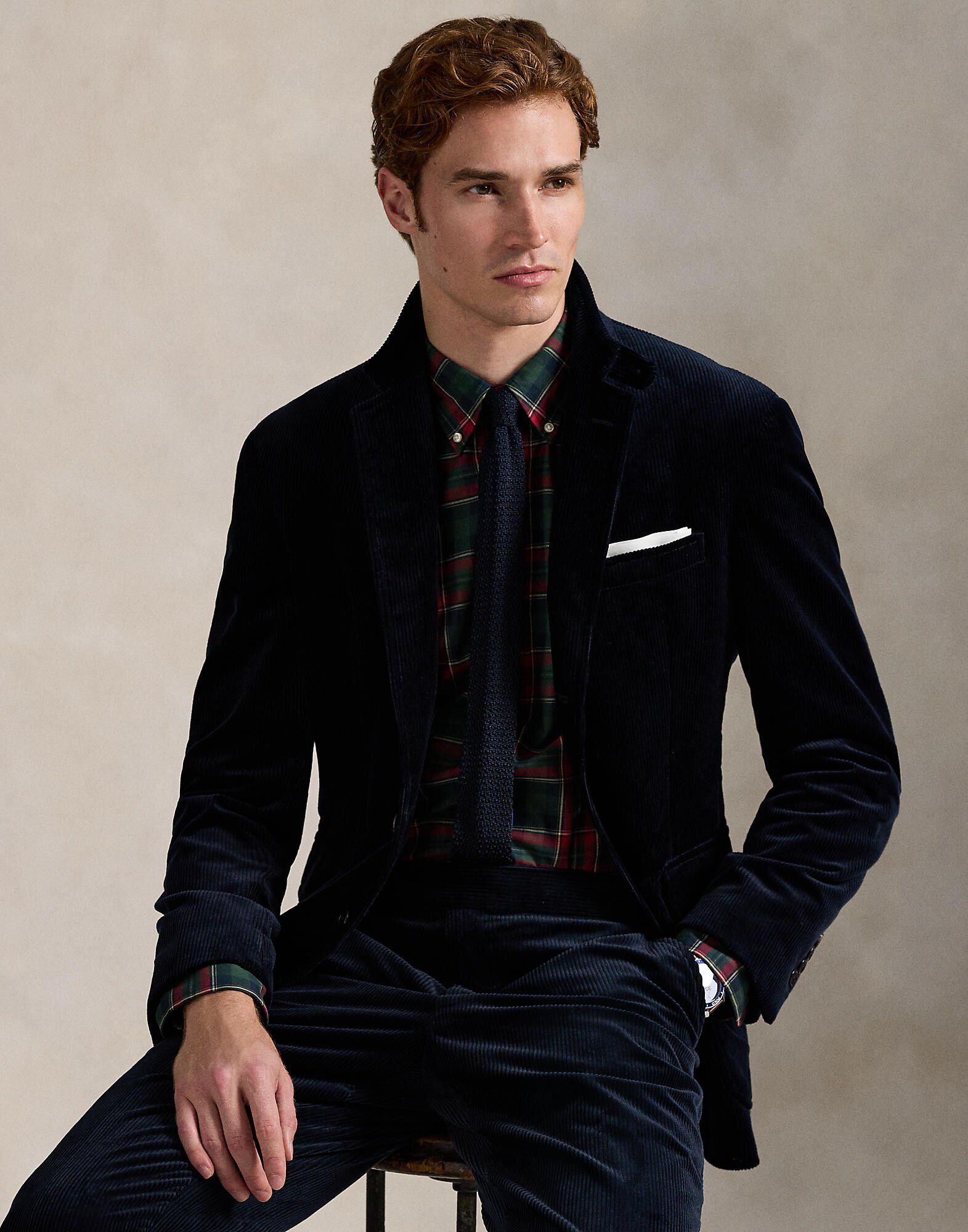 Custom Fit Plaid Twill Shirt