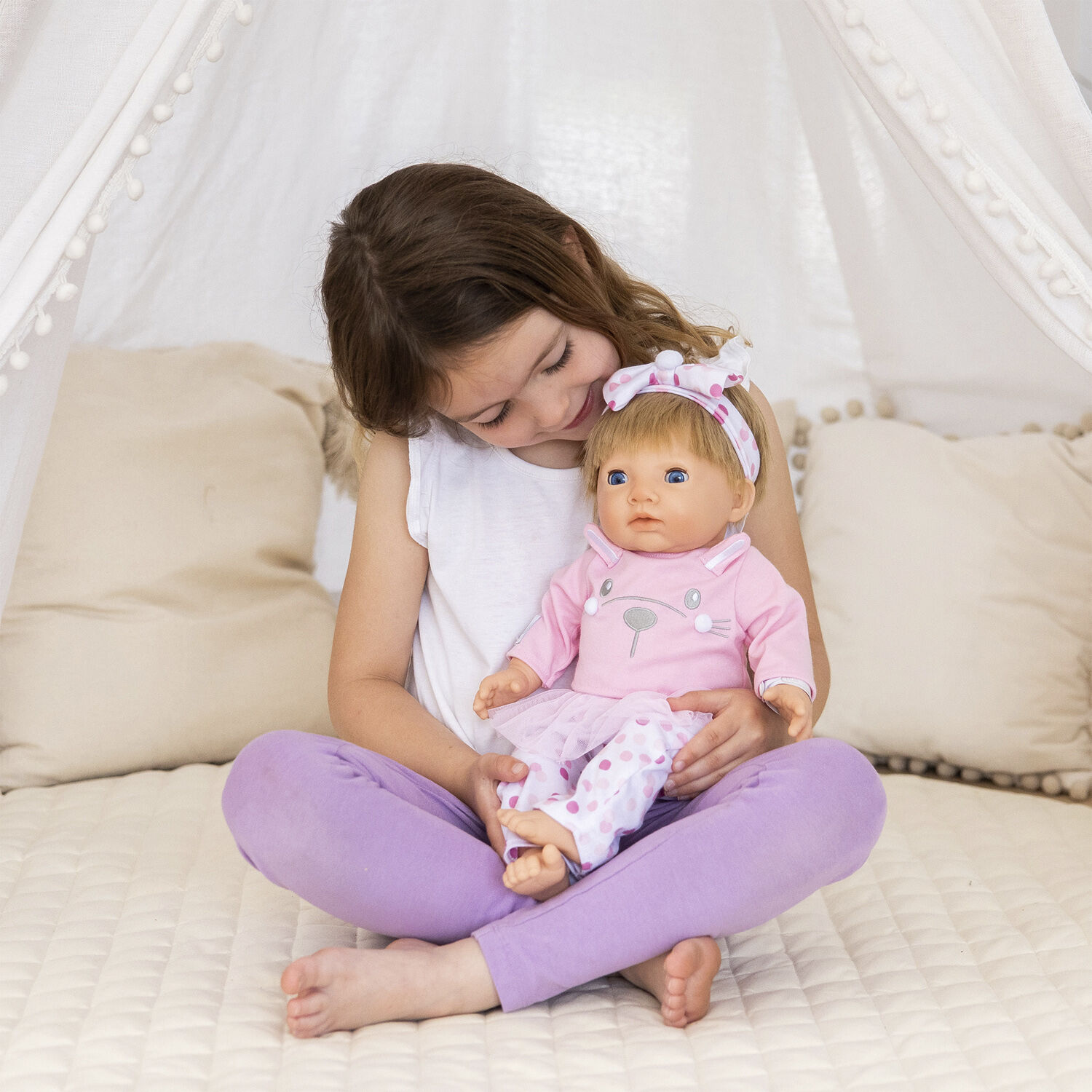 TINY TREASURES. Pink Bunn