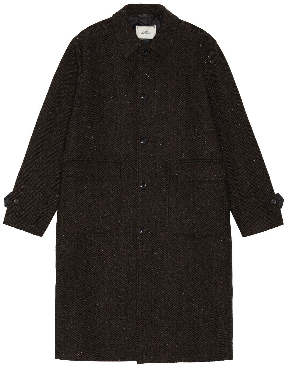 Herringbone Wool Coat