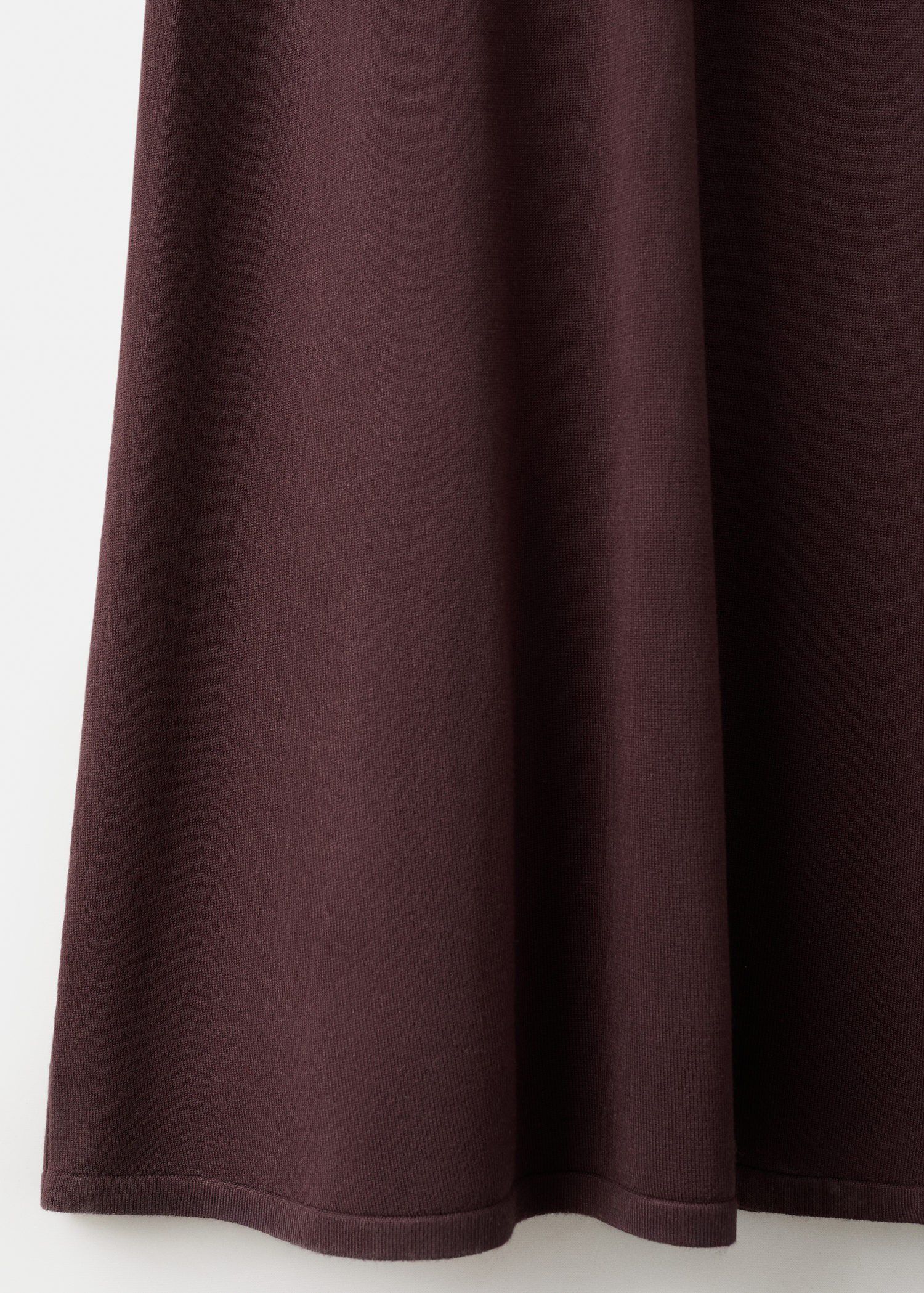 Perkins-neck knitted dress