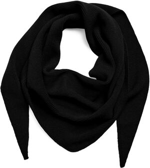 PCKOMMA RIB BIG TRIANGLE SCARF NOOS
