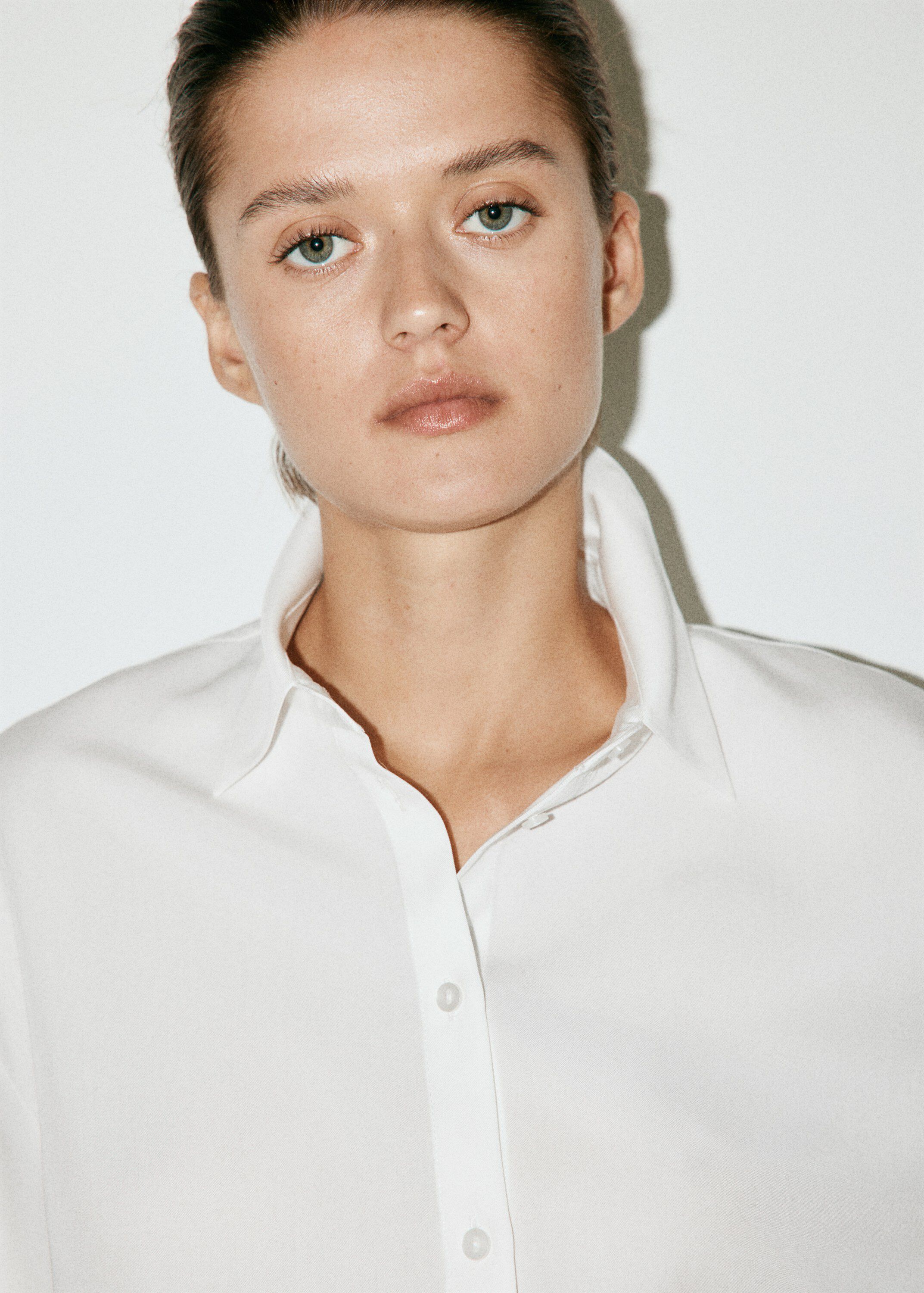 Straight lyocell shirt