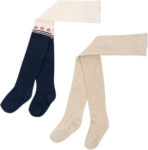 2 PACK CHERRY LUREX TIGHTS