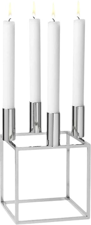 Kubus 4, Candle Holder, Nickel-Plat