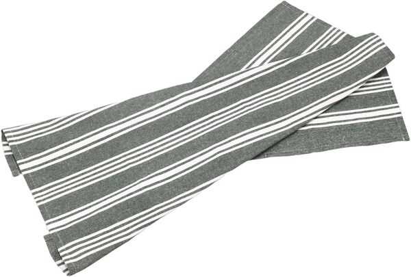 Kökshandduk recycle Eco Stripe 70 x 50 cm Forest green