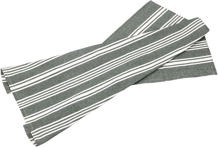 Kökshandduk recycle Eco Stripe 70 x 50 cm Forest green