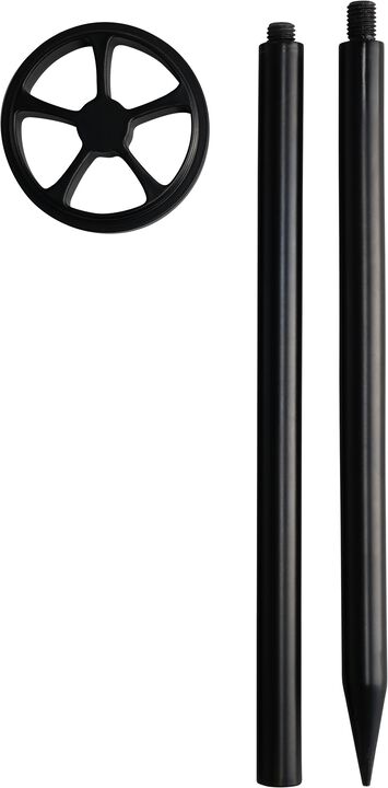 Outdoor spike with base, Black, 8,4x60cm