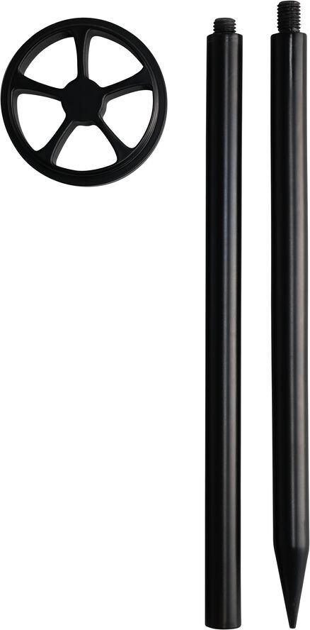 Outdoor spike with base, Black, 8,4x60cm