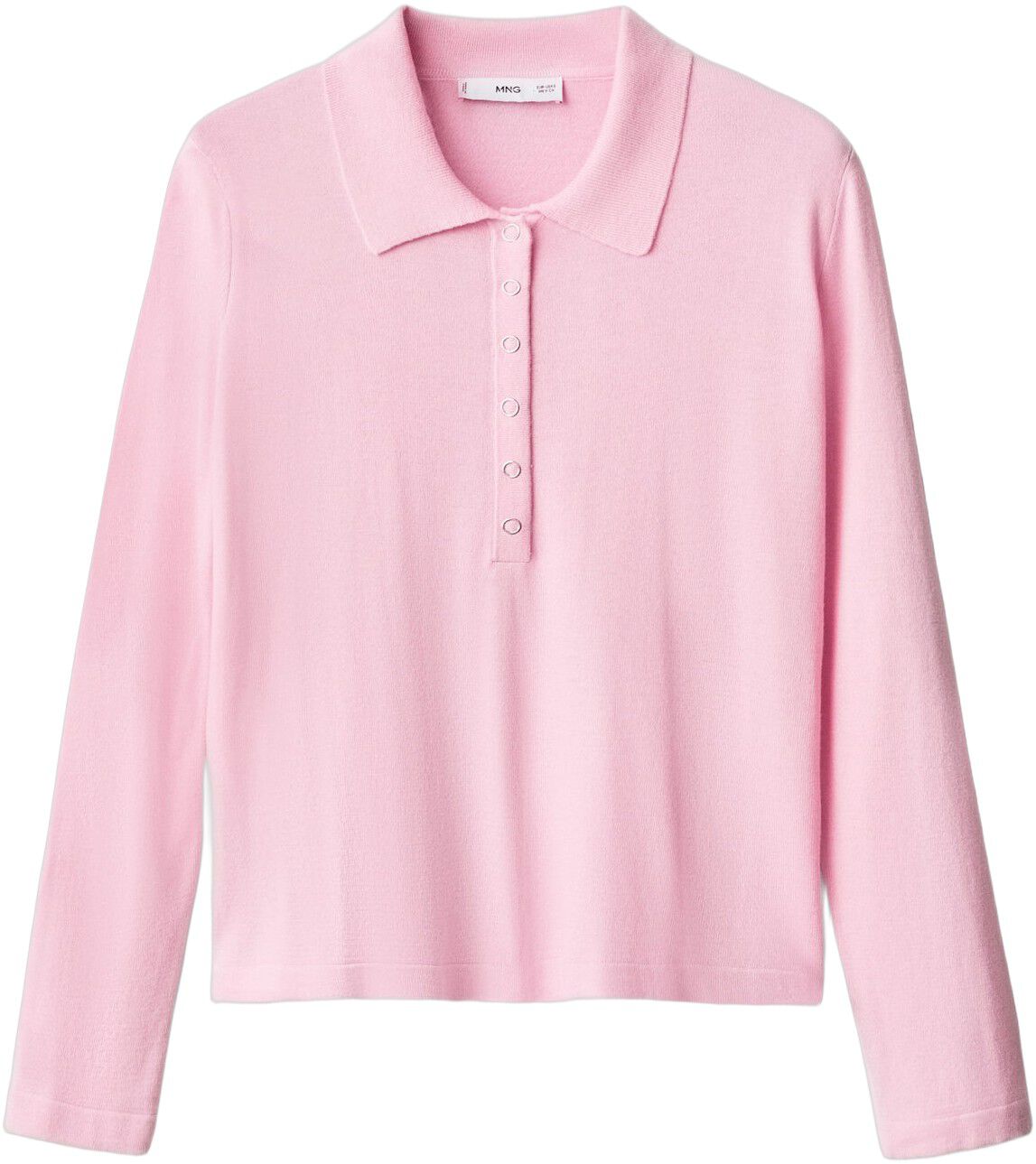 Long-sleeved polo-neck sweater