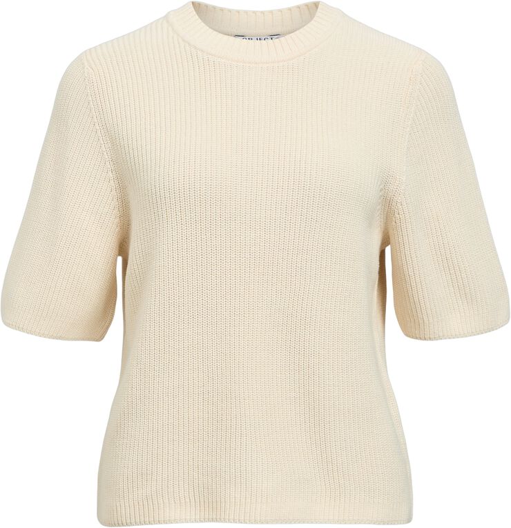 OBJFLO S/S RE KNIT PULLOVER NOOS